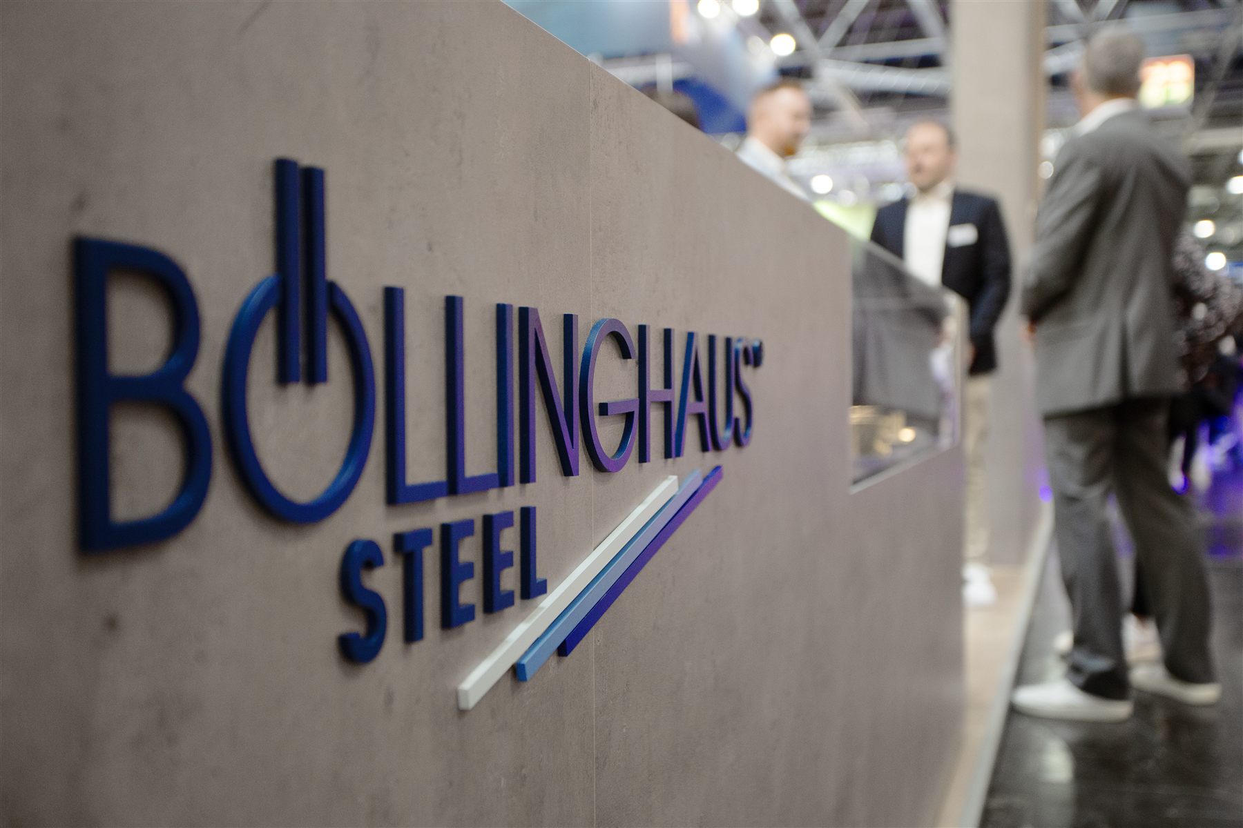 Böllinghaus Steel Logo am Messestand auf der Wire 2024 in Düsseldorf