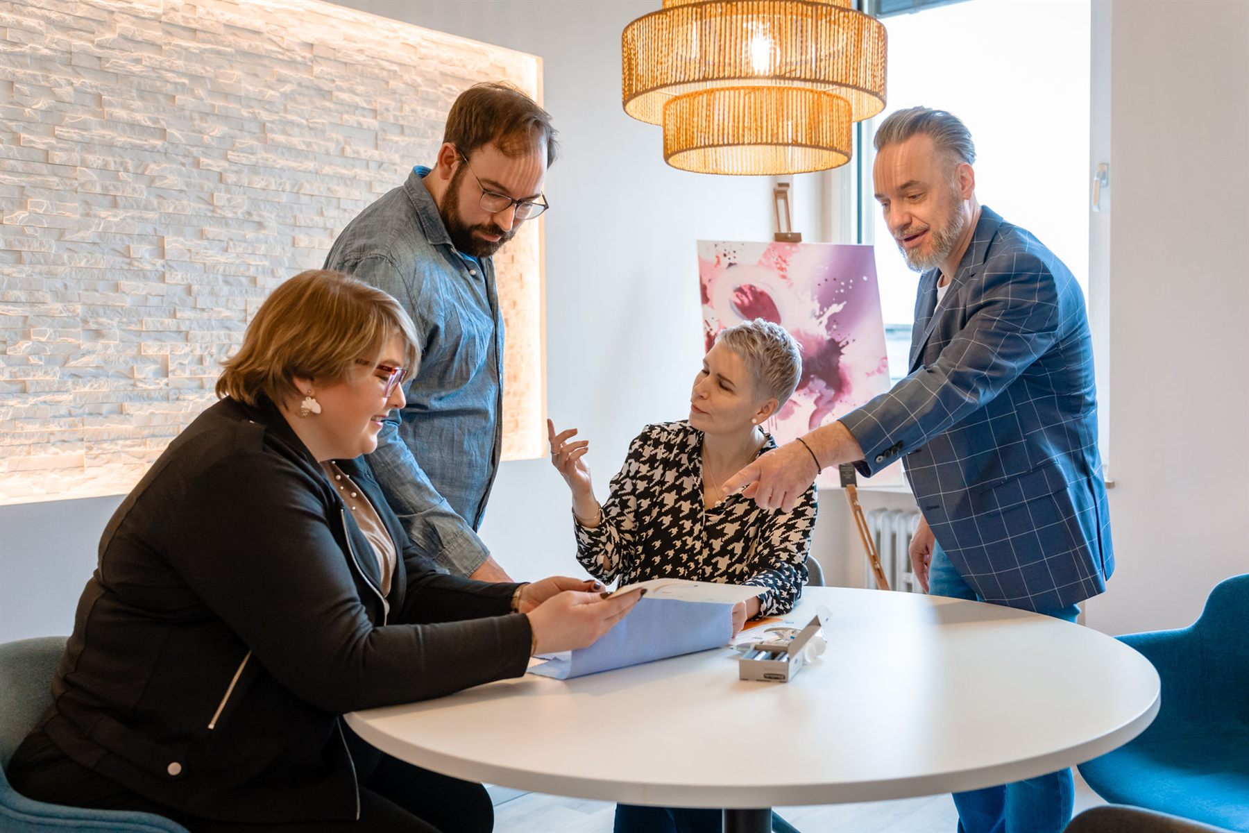 Besprechungsraum in der Denkstation Hilden im Gespräch